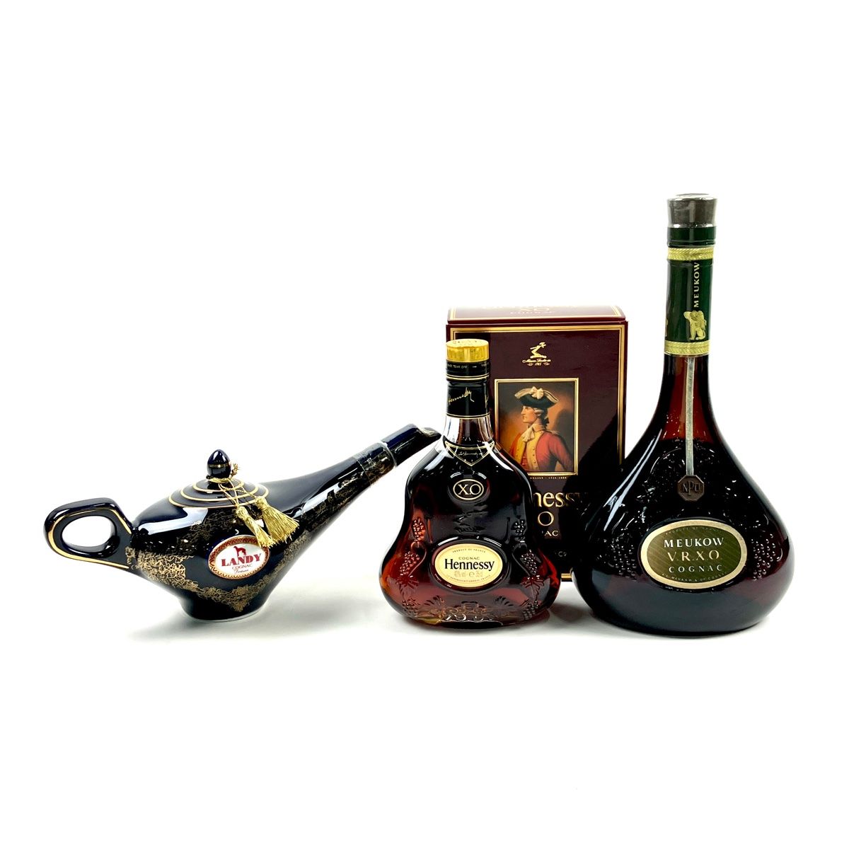 3本 HINE Courvoisier MEUKOW ブランデー セット 3本 HINE Courvoisier MEUKOW ブランデー セット