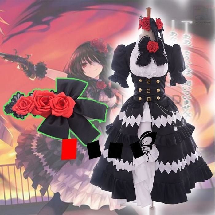 デート ア ライブ 時崎 狂三 ときさき くるみ 風 コスプレ衣装 演出服 変装 cosplay 仮装 二次会 イベント パーティー