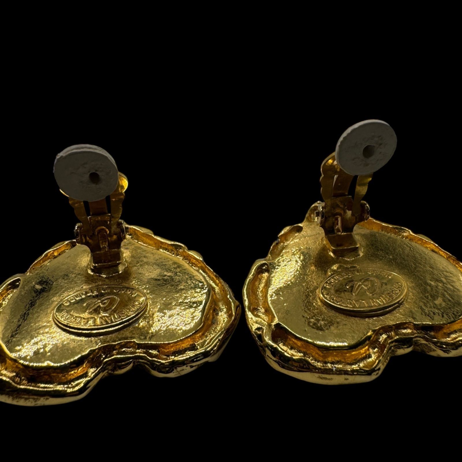 希少 Christian Lacroix ヴィンテージ ストーン イヤリング