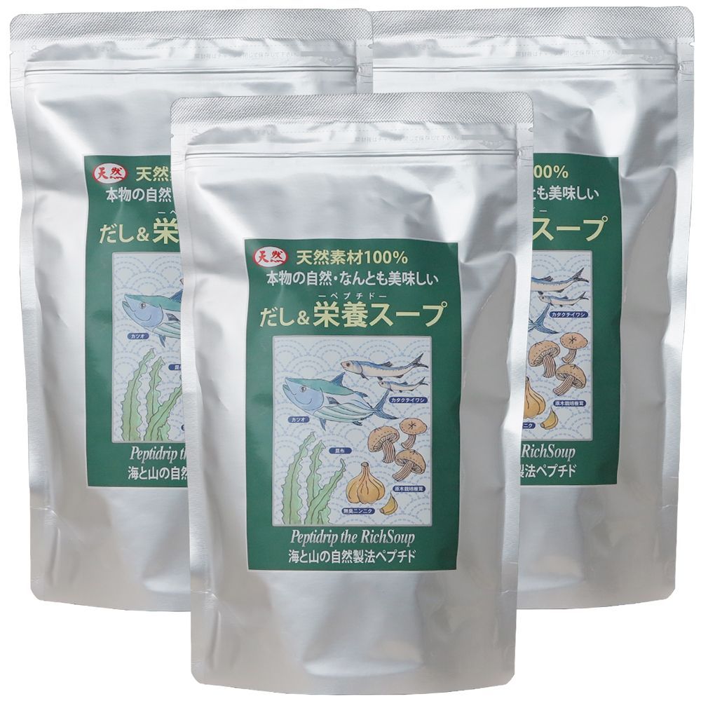 2024年9月8日千年前の食品舎 だし＆栄養スープ500g 3個セット - 調味料