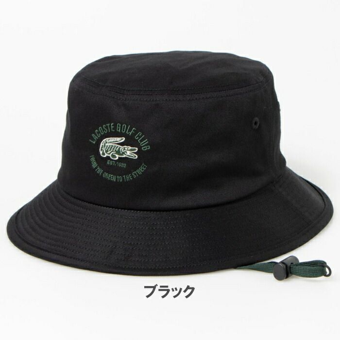 【LACOSTE×GOLF le FLEUR】　バケットハット LACOSTE ラコステ ゴルフクラブバケットハット L1290 MADE IN