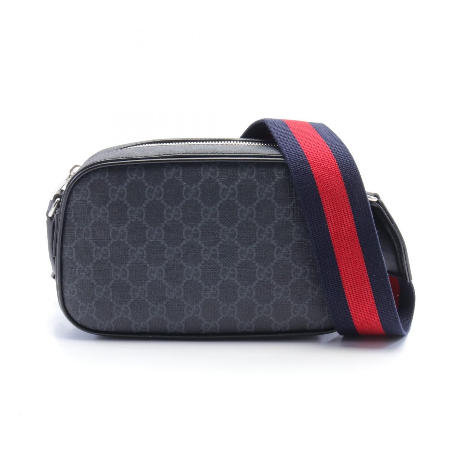 グッチ GUCCI ショルダーバッグ GGスプリーム 792097FADJA1042 ブラック PVCコーティングキャンバス レザー クロスボディバッグ メンズ