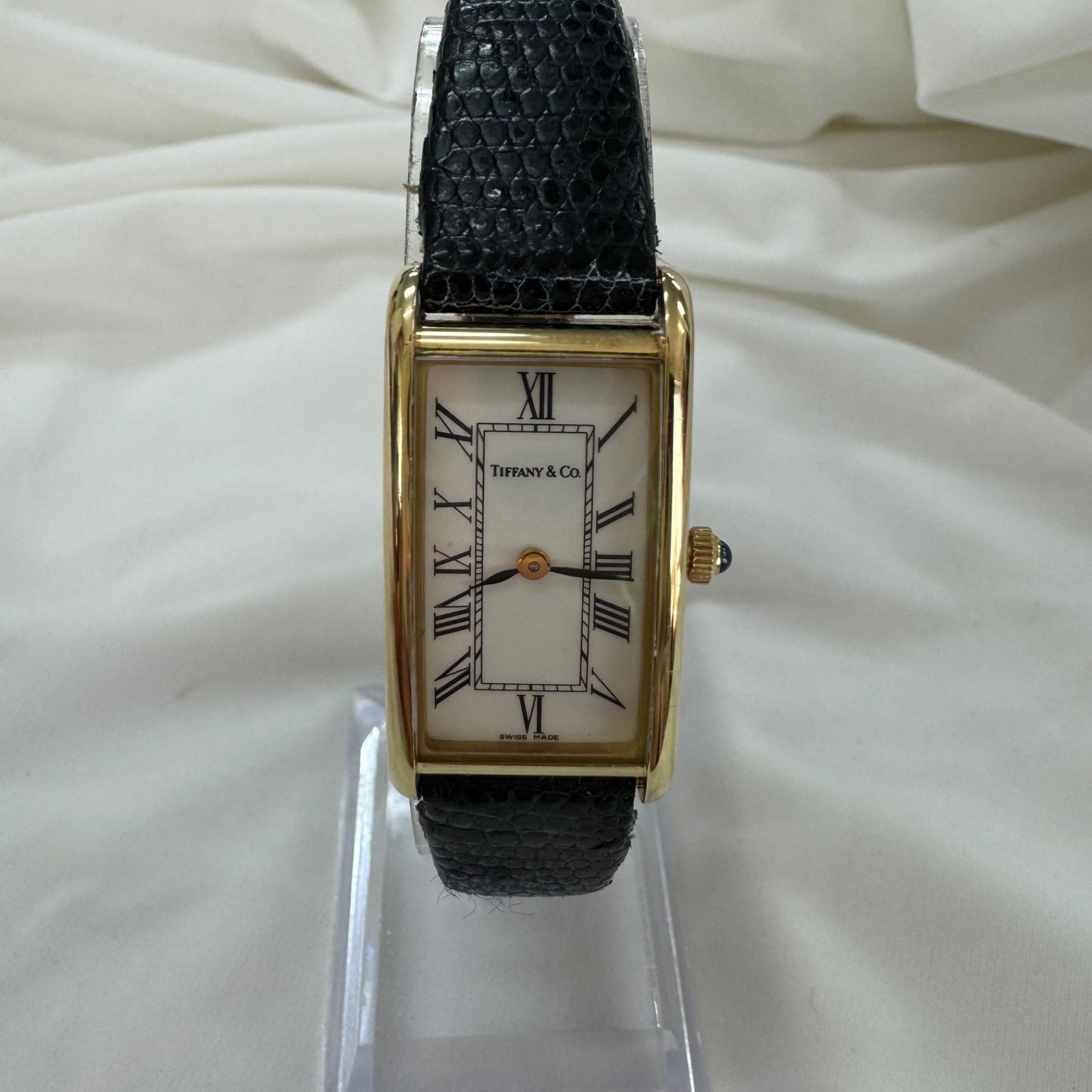 ティファニー　腕時計　k14 レクタンギュラー　ベルト、バックル純正品✨