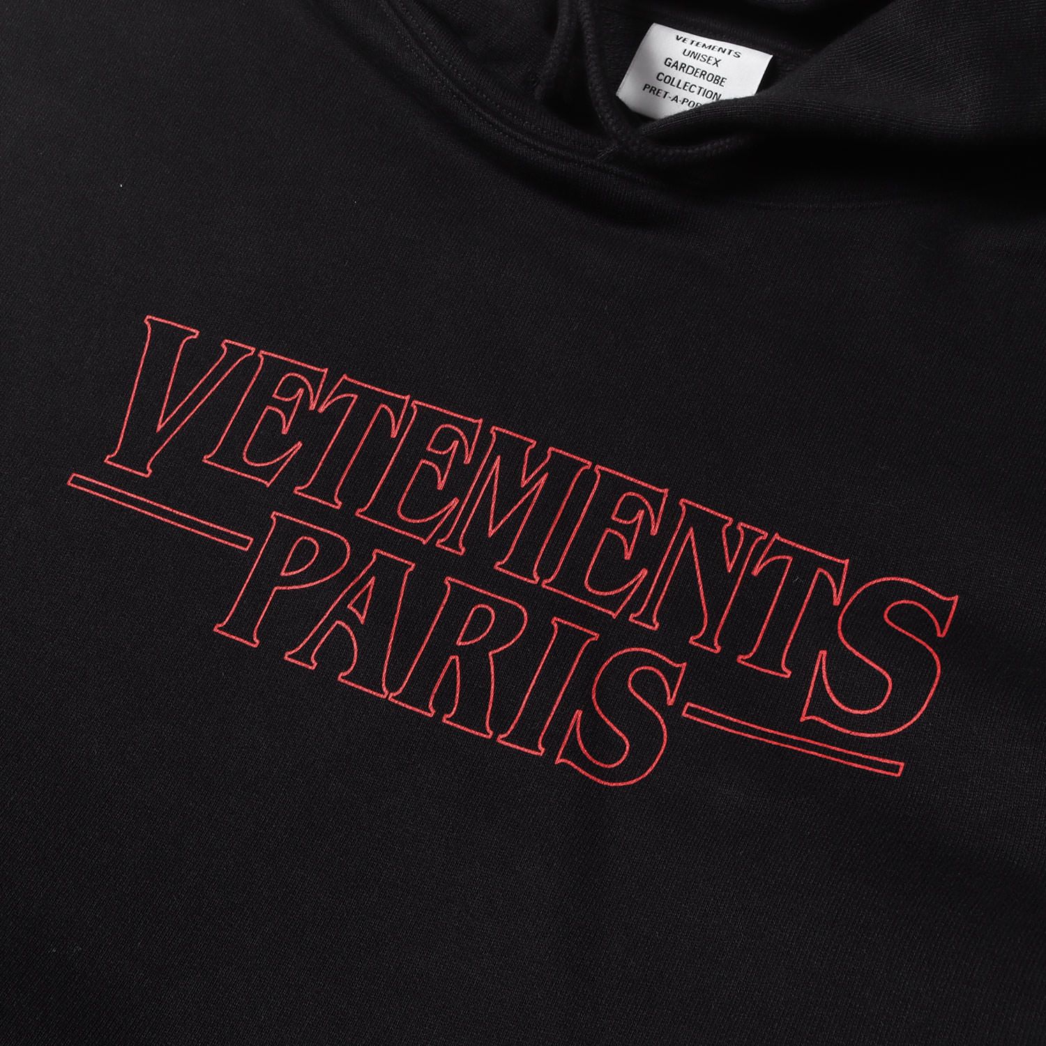美品】VETEMENTS ヴェトモン パーカー ブラック 黒 サイズ:M | 23AW 
