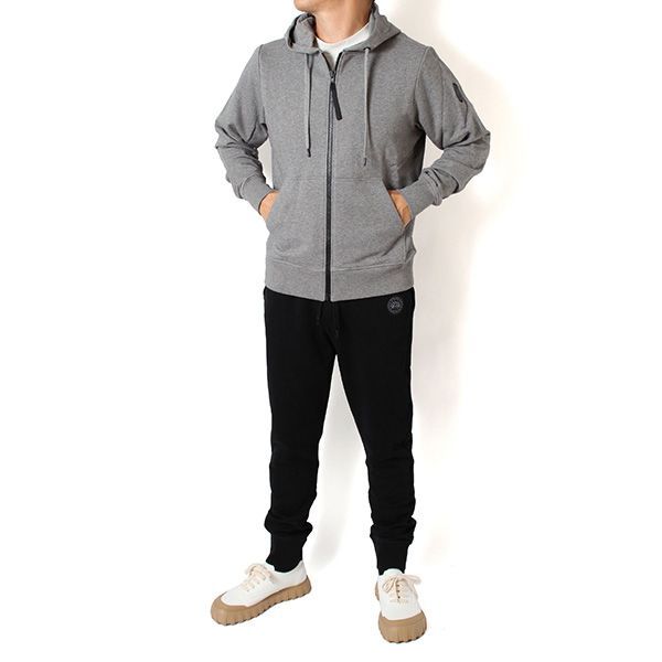 24AWモデル カナダグース CANADA GOOSE ブラックレーベル HURON ヒューロン フルジップパーカー STONE HEATHER 7401MB STONE HEATHER 2025-25AW m-tops