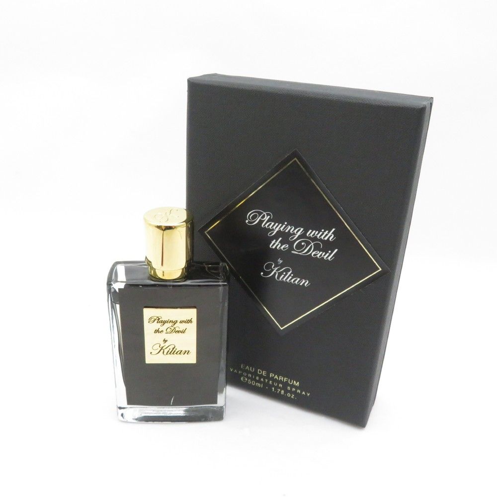美品 Kilian キリアン プレイング ウィズ ザ デビル 香水 50ml オードパルファム 残量多 BM10117AI
