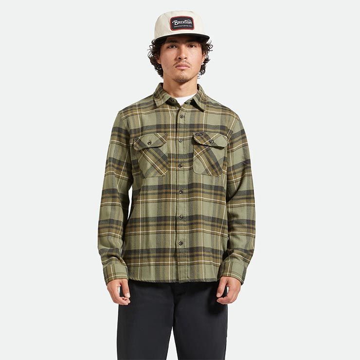 フランネルシャツ ネルシャツ BRIXTON ブリクストン BOWERY L/S