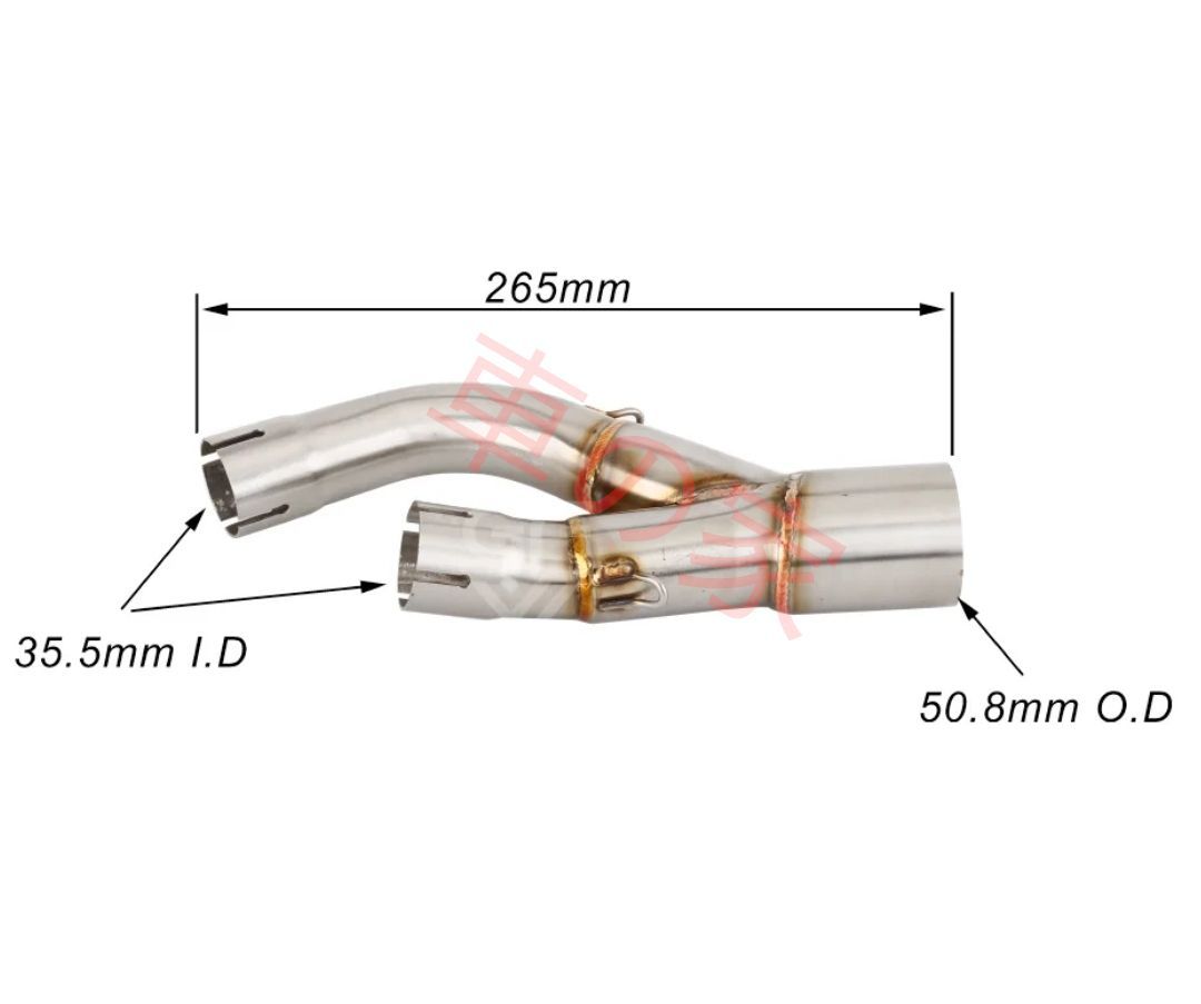 エキゾーストサイレンサー ミドルパイプ