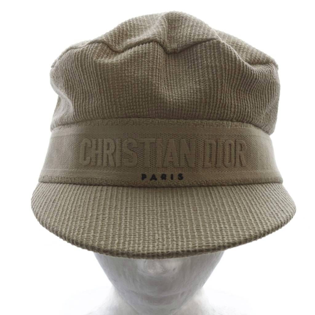クリスチャンディオール Christian Dior 帽子 キャスケット ロゴ 56 ベージュ 02DCP920A140 |YO27 OH