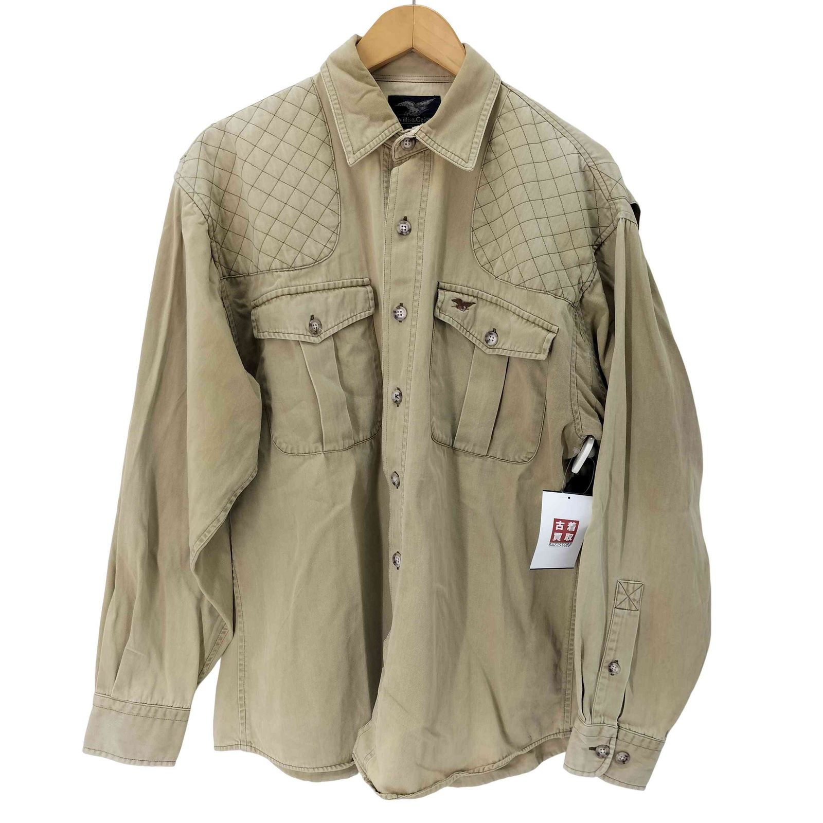 ウィリスアンドガイガー Willis＆Geiger 90S ロゴ刺繍L Sブッシュシャツ メンズ JPN M