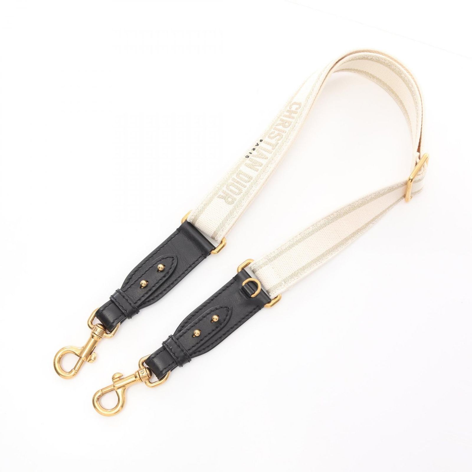 ディオール Dior ショルダーストラップ エンブロイダリー アイボリー 