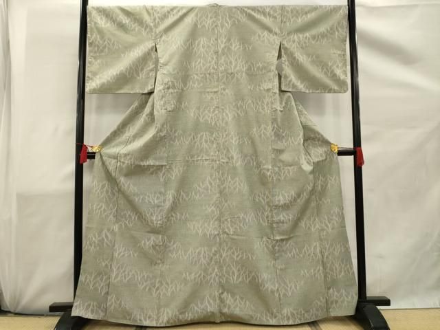 平和屋着物○上質な紬 絞り 抽象文様 正絹 逸品 DAAU5034ps