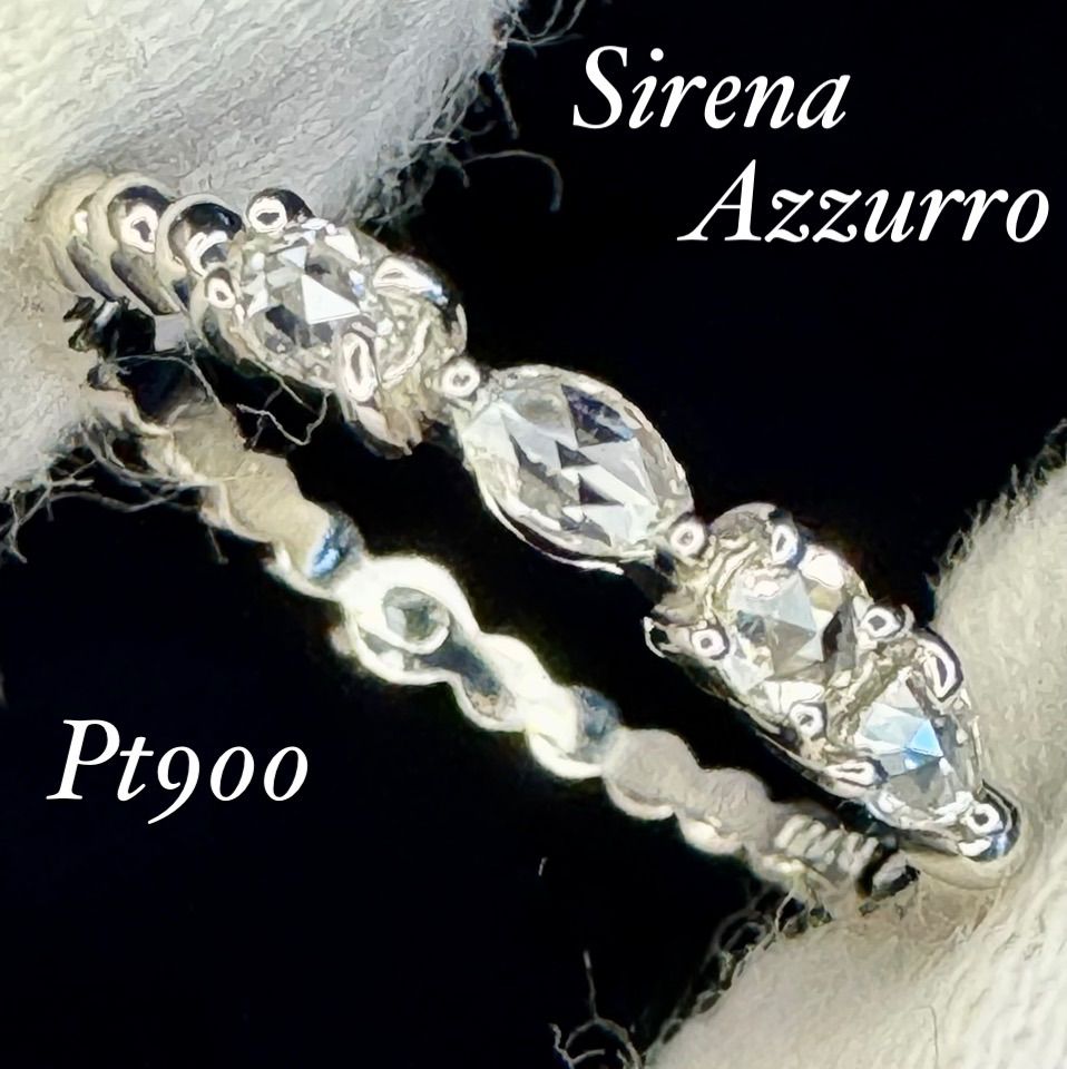 26/美品 セイレーンアズーロ Pt900 ダイヤ計1.22ct ピアス 26/美品 セイレーンアズーロ Pt900 ダイヤ計1.22ct ピアス