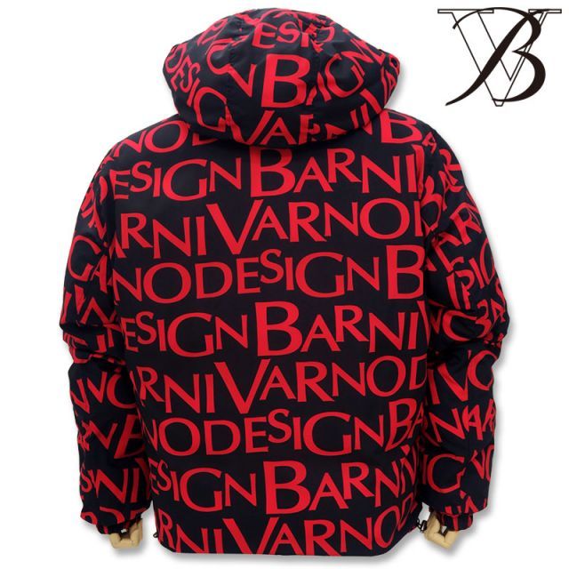 バーニヴァーノ ダウンジャケット ジップアップパーカー リバーシブル