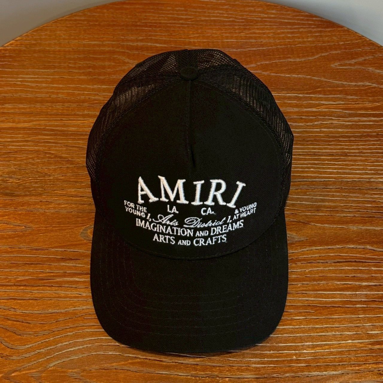 アミリ ロゴ刺繍メッシュキャップ