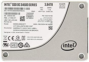 【中古】インテルR SSD DC S4500 シリーズ 3.8TB 2.5inch SATA 6 Gb/s 3D1 TLC SSDSC2KB038T701 n5ksbvb