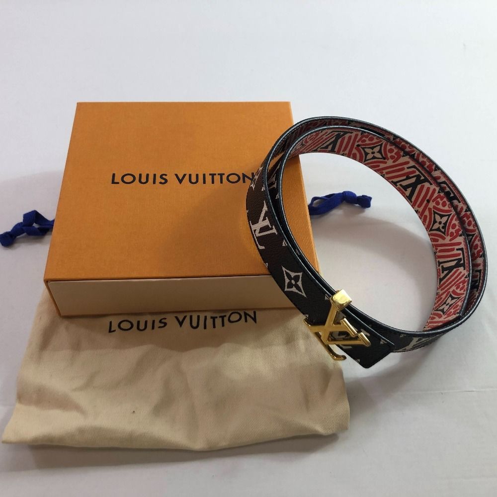 04w4712∞ LOUIS VUITTON ルイ ヴィトン ベルト サンチュール LVクラフティ リバーシブル M0312 ブラック レッド 八王子店
