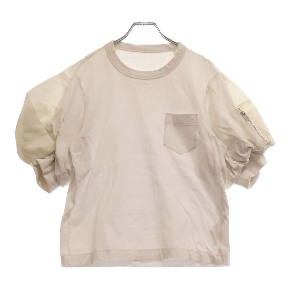 Sacai (サカイ) 22SS Nylon Twill Mi T-Shirt 22-06084 素材切替  