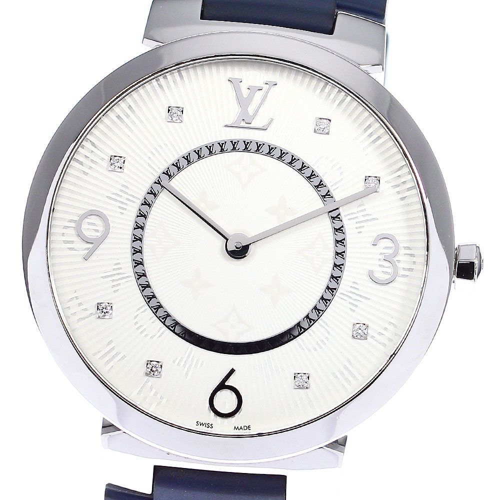 LOUIS VUITTON 時計　Q1E01 LOUIS VUITTON Tambour Slim GM Monogram Q1E01 8P Diamond Men