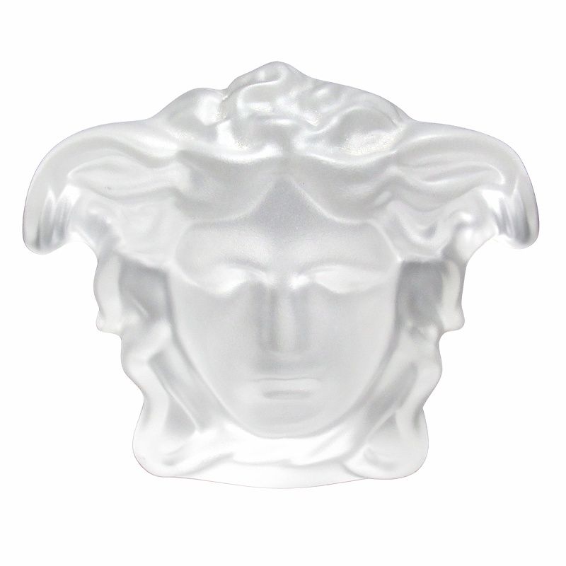 VERSACE Rosenthal メデューサ クリスタル ペーパーウェイト 白 ヴェルサーチ ヴェルサーチェ × ローゼンタール VERSACE × Rosenthal