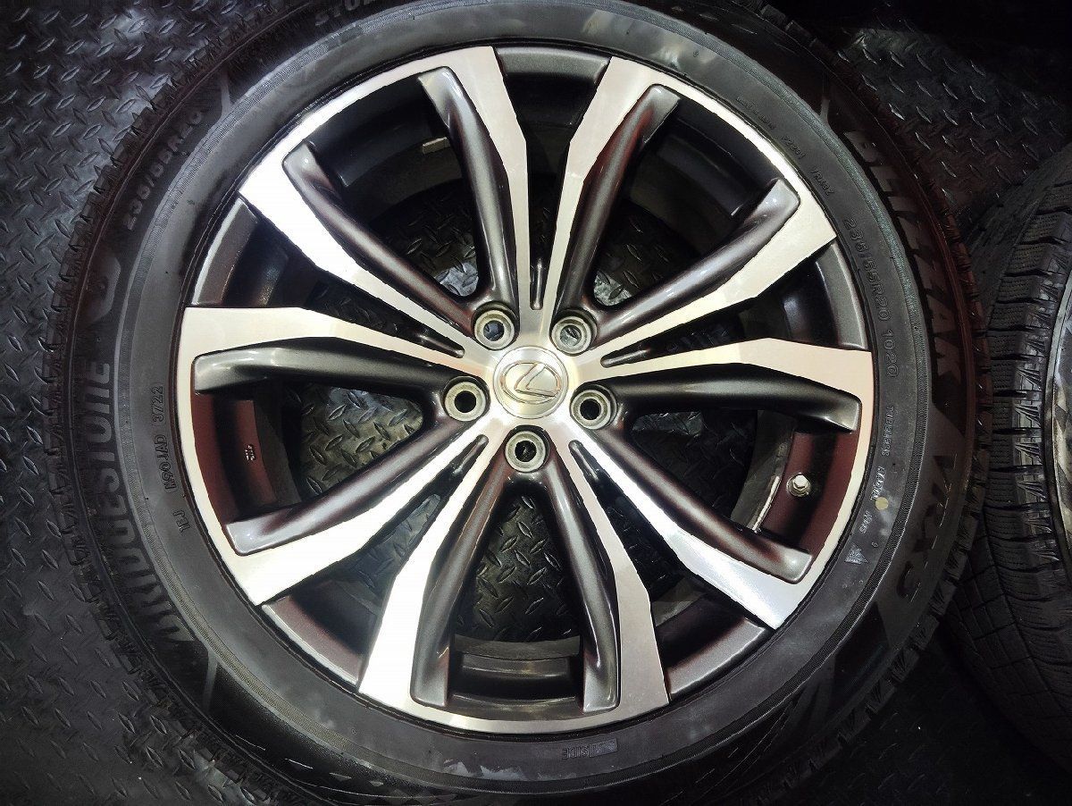【BS BLIZZAK VRX3 235/55R20】スタッドレス【LEXUS RX バージョンL 純正ホイール 20インチ 8J5HPCD114.3+30】22年製 バリ溝　(VTL277) BS BLIZZAK VRX3 235/55R20】スタッドレス【LEXUS RX バージョンL 純正
