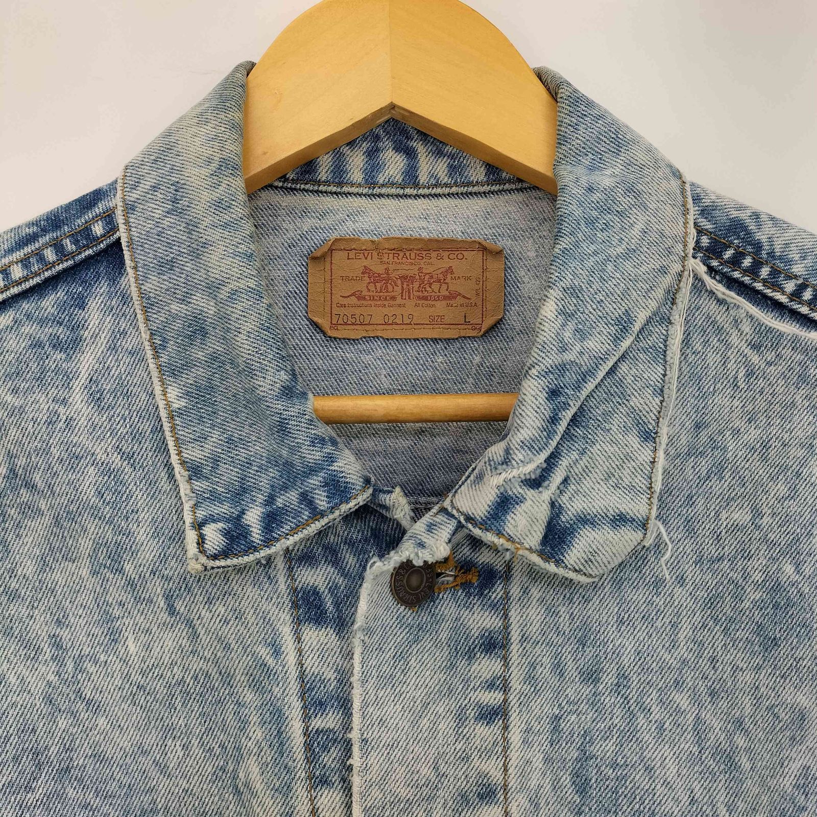 ワンウォッシュ　リーバイスLVCデニムジャケット 44 Lot 213 LEVI'S VINTAGE CLOTHING - LVC リーバイス ヴィンテージ
