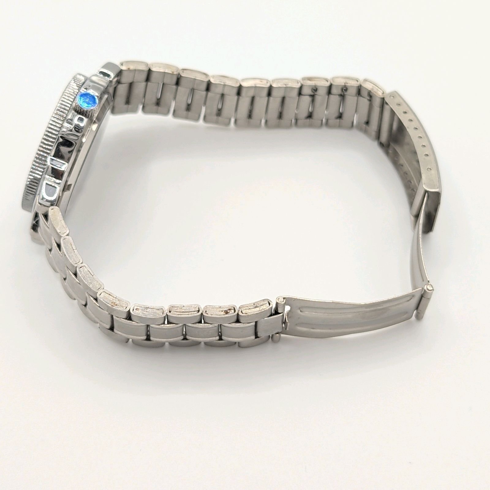 NH70 MOD カスタム 自動巻 腕時計 スケルトン シルバー 赤 銀 黒