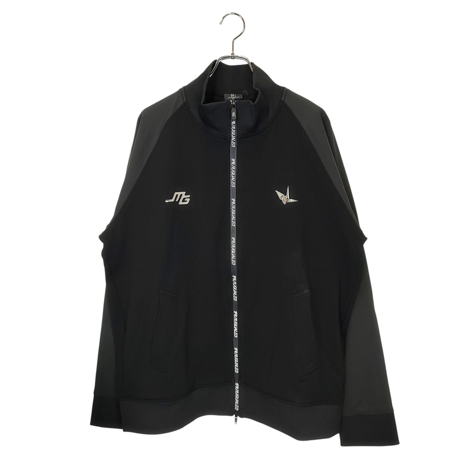 1PIU1UGUALE3 GOLF ウノピゥウノウグァーレトレ ゴルフ ×三浦技研 TRACK JACKET トラック ジャケット GMB003 GPE013 7 XXL ブラック メンズ