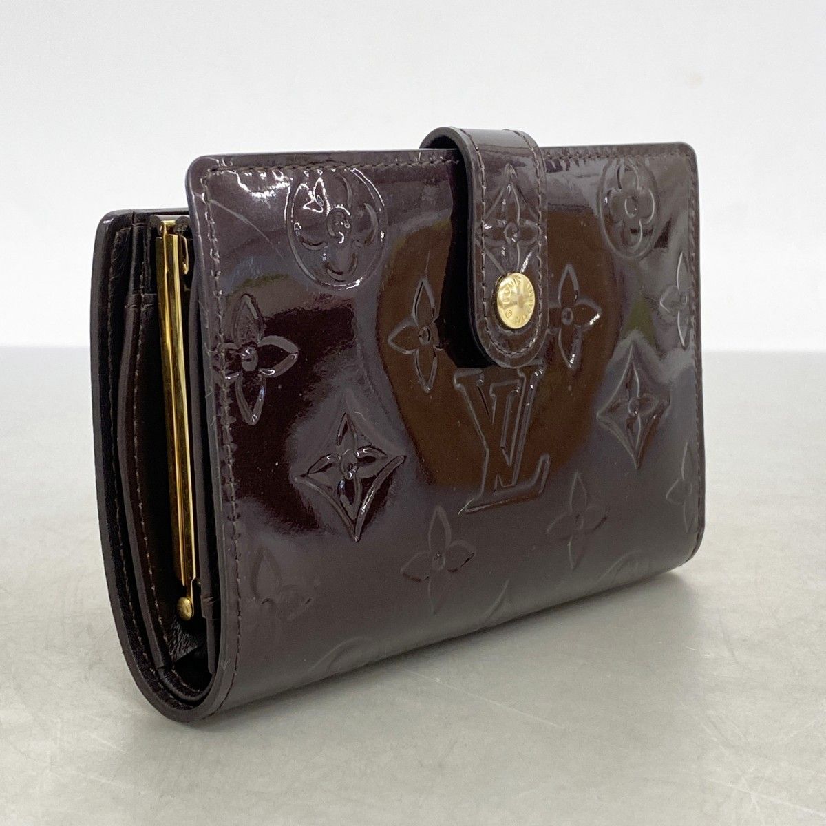 5mc3278 ルイヴィトン 財布 ヴェルニ ポルトフォイユヴィエノワ M93521 アマラント レディース