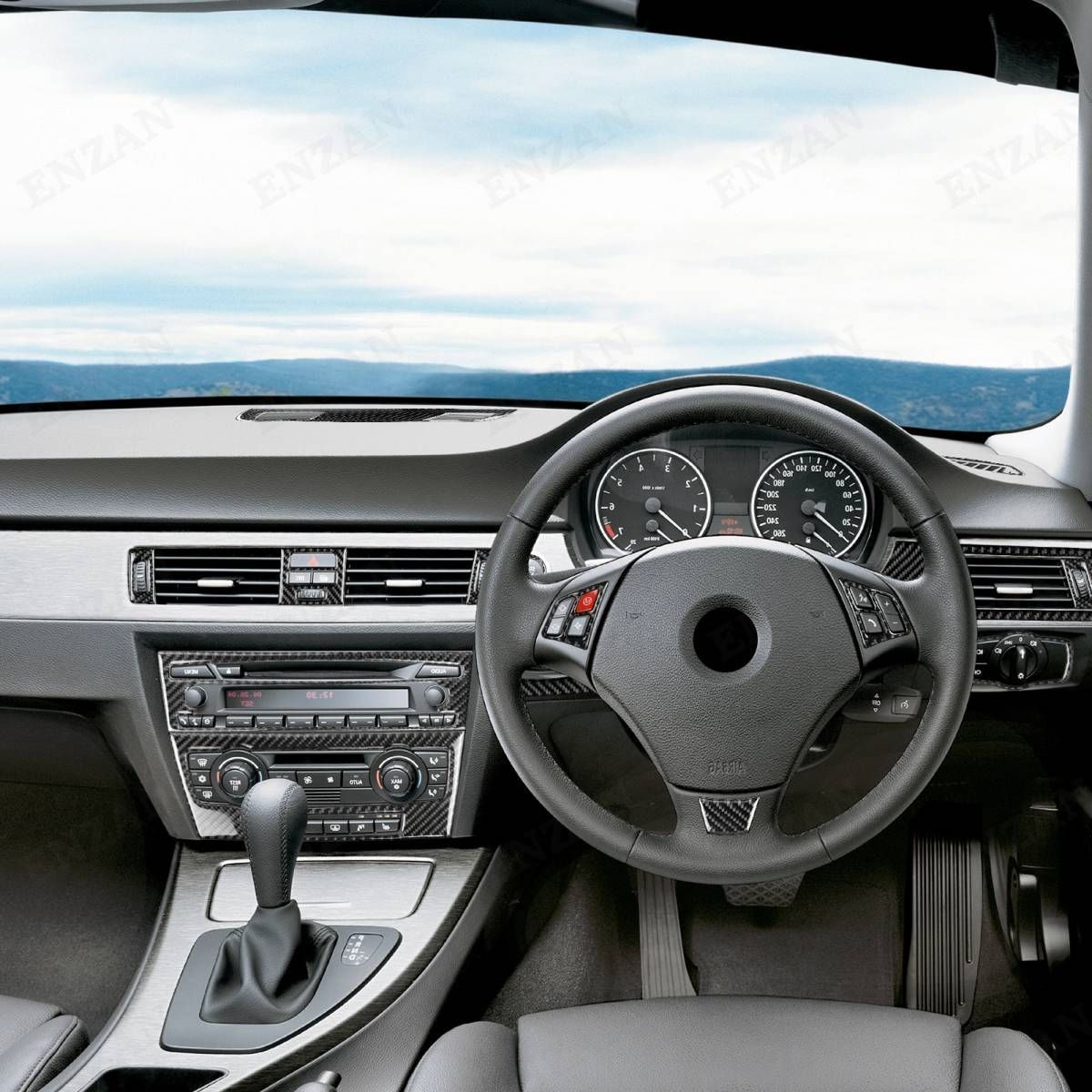 BMW 3シリーズ E90 カーボン製 センター部内装パネル 12枚セット