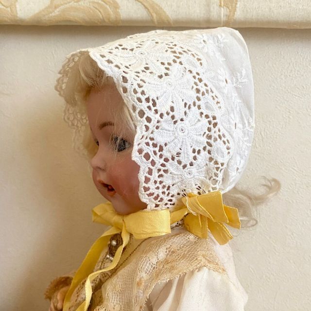 アンティークドールのボンネット ヴィンテージドールボンネット アンティークドール ヴィンテージ