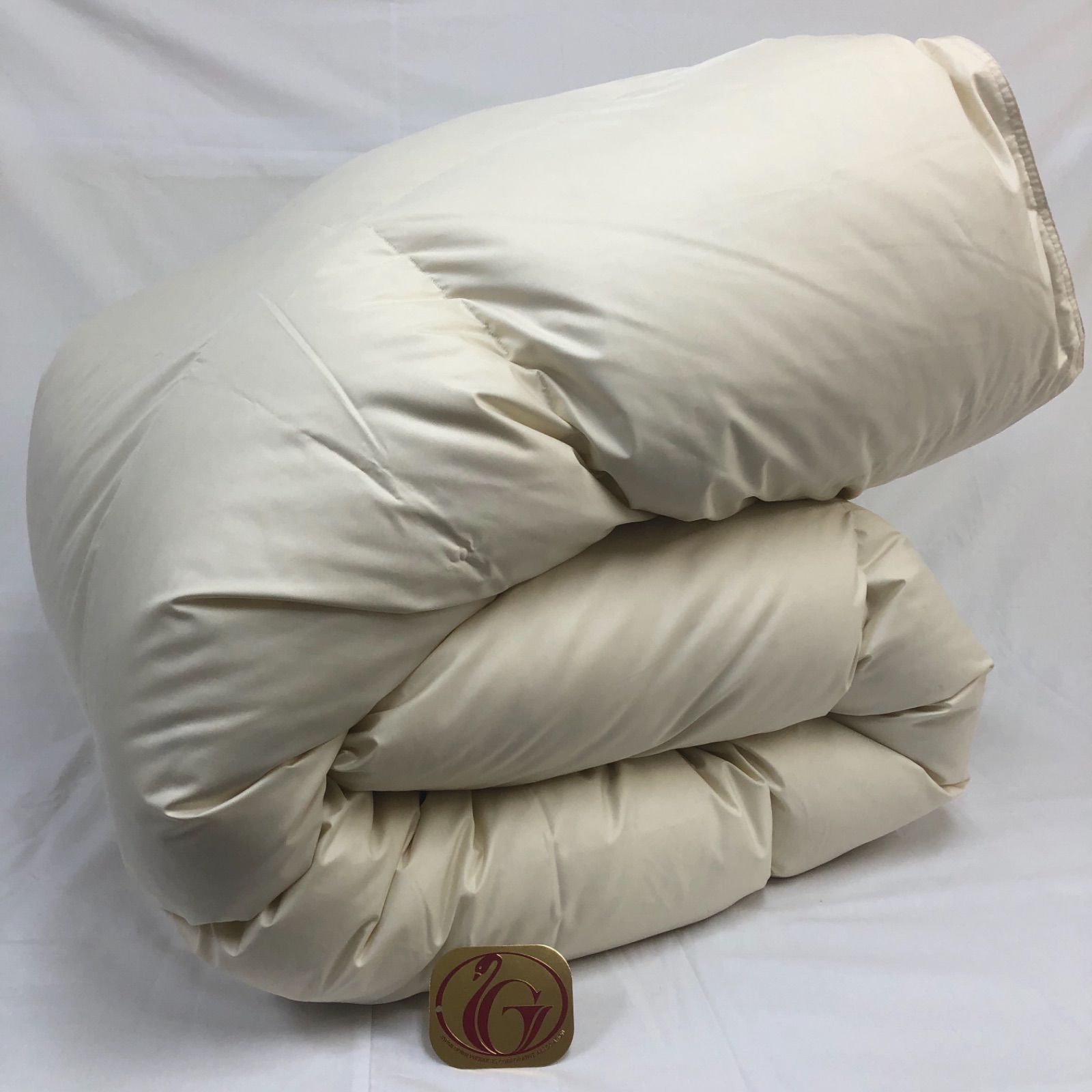 羽毛布団 シングル ニューゴールド きなり 日本製 150×210cm