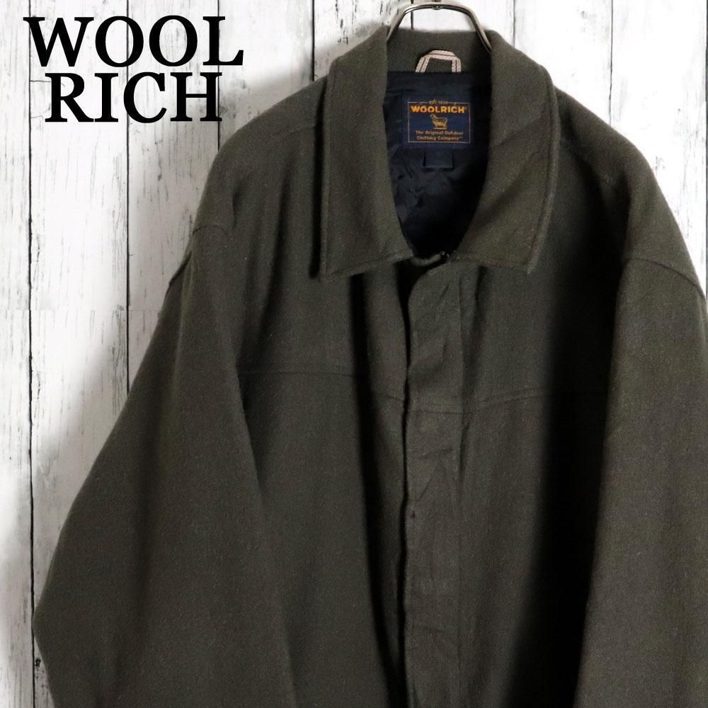 WOOLRICH ウールリッチ 中綿キルティングウールハーフコート ダブルジップ