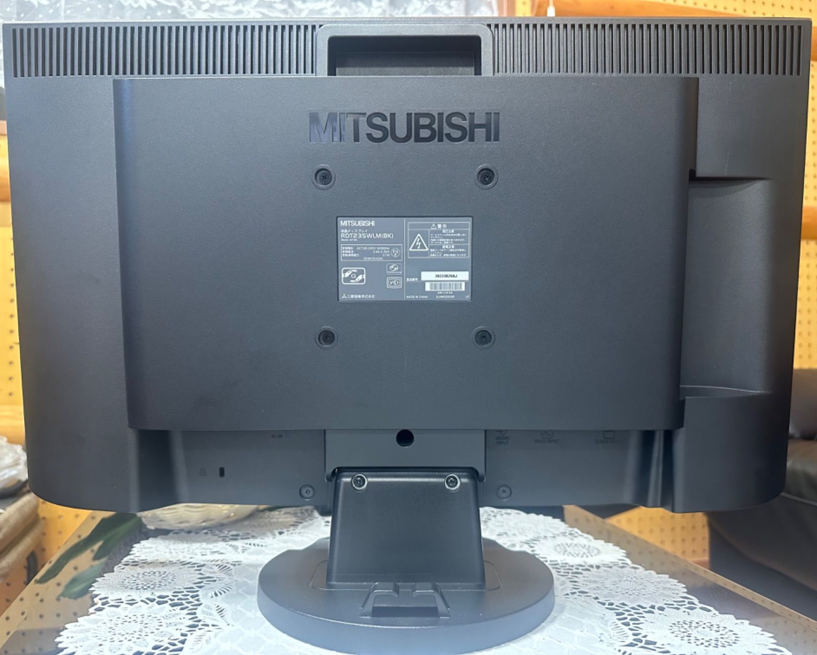 【中古】MITSUBISHI 23型液晶ディスプレイRDT235WLM(BK) ジャンク品】三菱 RDT235WLM-R(BK) 23インチワイド FHD