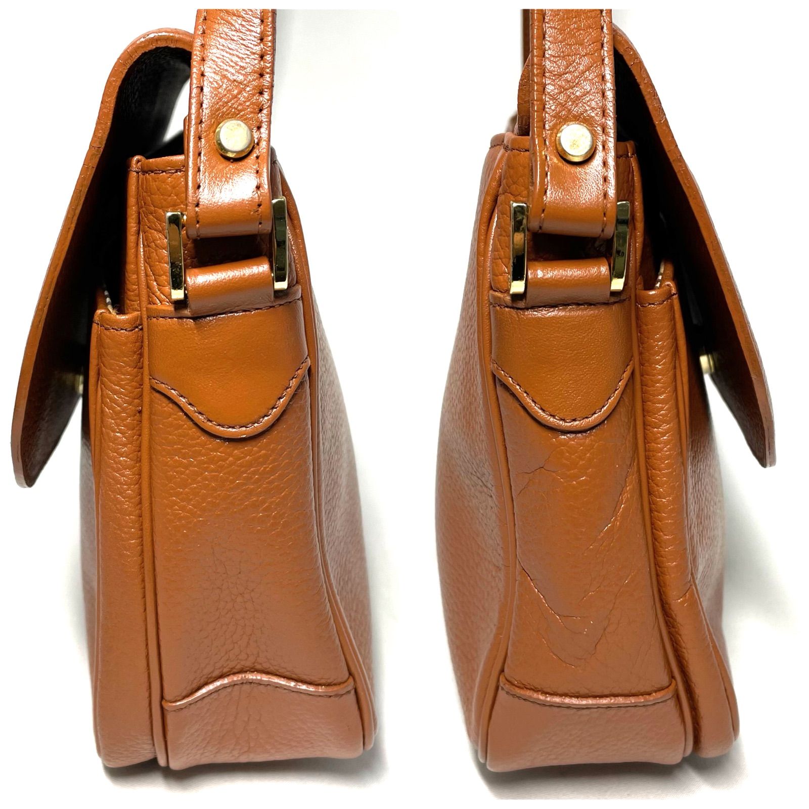 BURBERRY バーバリー ショルダーバッグ ノバチェック レザー ブラウン