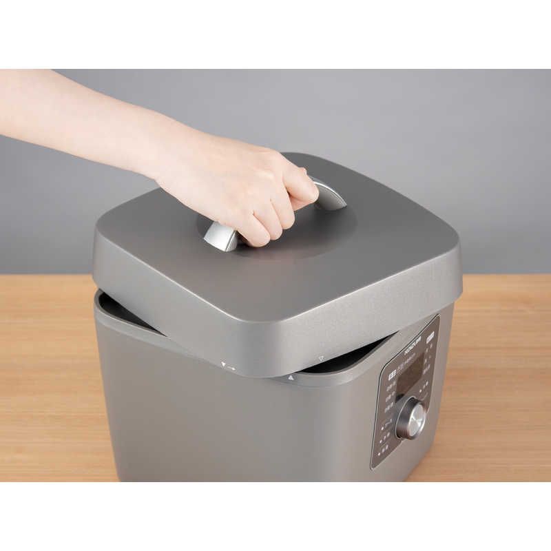 送料無料 ♥ 未開梱 コイズミ KOIZUMI マイコン電気圧力鍋 グレー KSC3503H