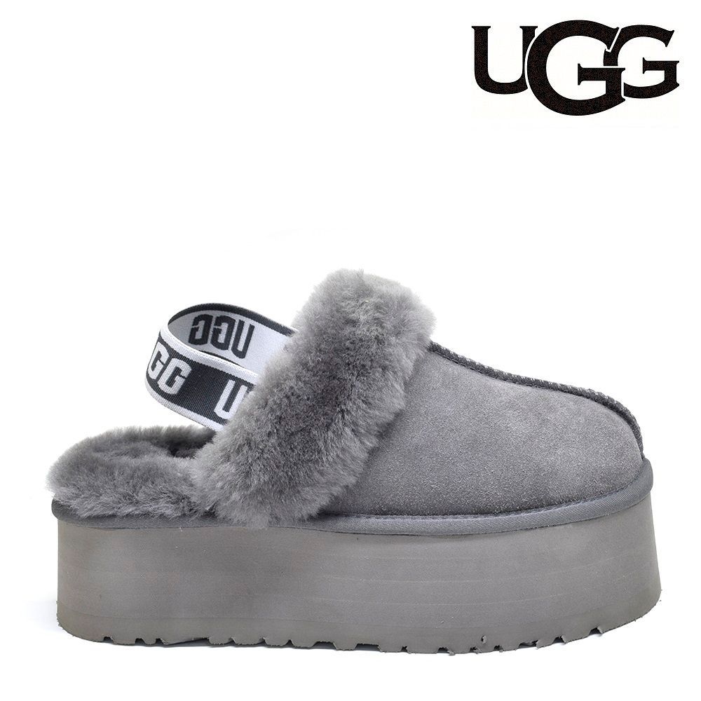 UGGブーツ】UGG アグ ショートブーツ レディース スリッポン サンダル ファンケット 厚底 スエード シープファー シューズUGG WOMENS  FUNKETTE GRAY 1113474 アウトレット品 新品未使用 - メルカリ