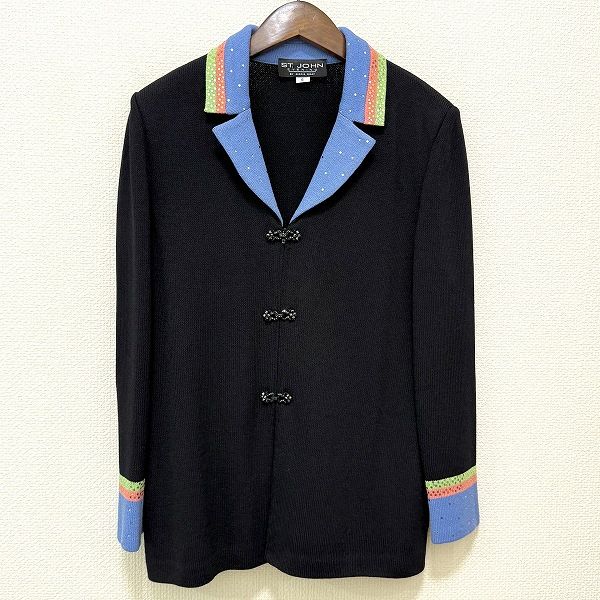 【新品・未使用】ST.JOHN セントジョン ニット ジャケット ブレザー 14 レディースファッション #anc セントジョン マリーグレイ St.JOHN