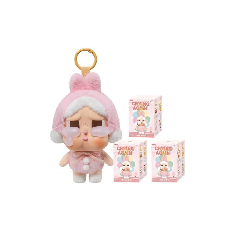 【新品】 POP MART CRYBABY Crying Again シリーズ フェイスぬいぐるみ【3ピース】 ポップマート ガチャガチャ ブラインド ボックス フィギュア プラモデル プレミアム おもちゃ PVC ソフビ オリジナ