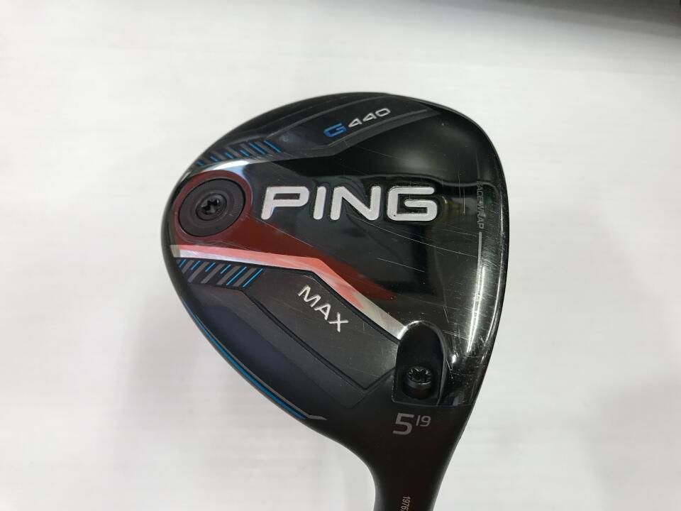 未使用に近い）ピン G440 MAX 5W 19度CHROME 65R ピン（PING）（メンズ）G440 MAX フェアウェイウッド(5W ロフト