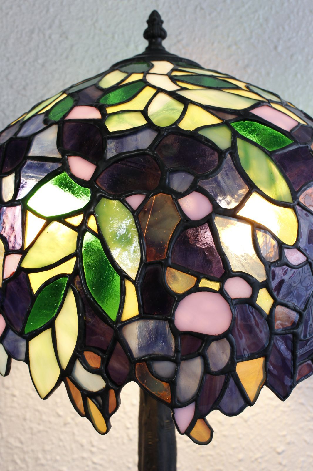 ステンドグラスランプアンティーク アンティーク調のステンドグラスランプ、おしゃれなテーブルランプ