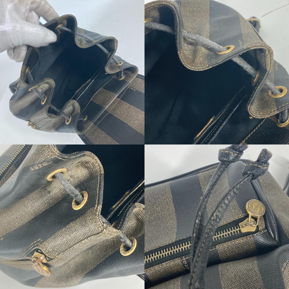 FENDI フェンディ リュックサック ペカン PVC/レザー - メルカリ