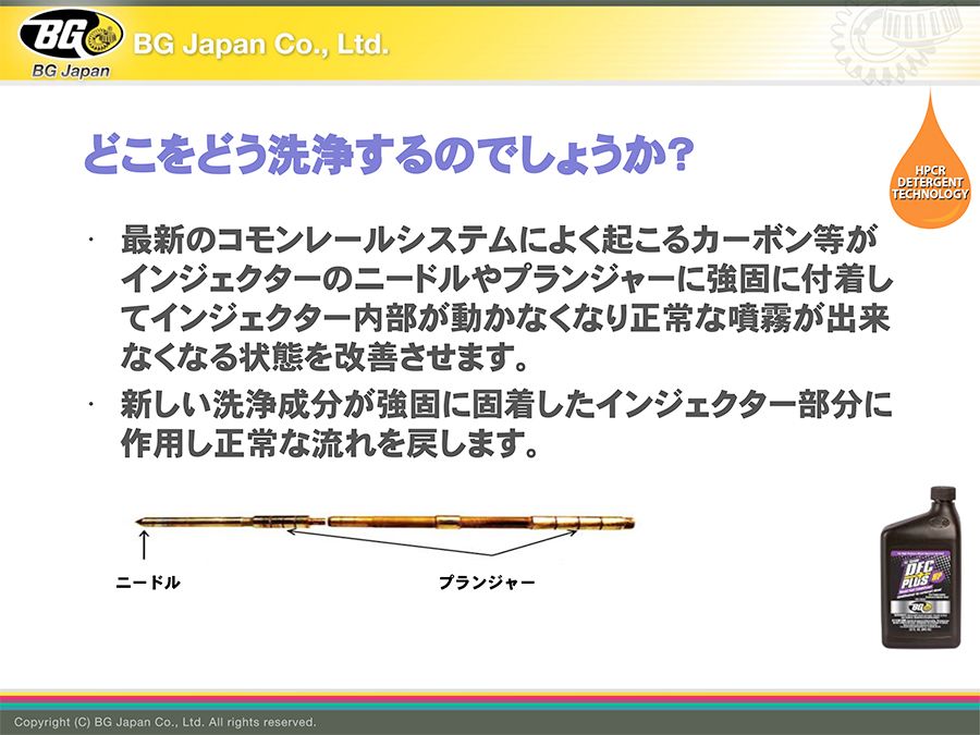 BGジャパン DFCプラスHP 軽油燃料添加剤 インジェクターu0026DPF