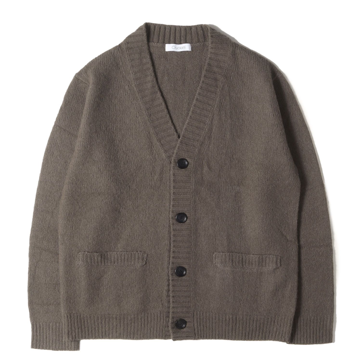 【美品】CRUCIANI クルチアーニ　カーディガン　カシミヤ　シルク　48 美品】CRUCIANI クルチアーニ カーディガン カシミヤ シルク 48