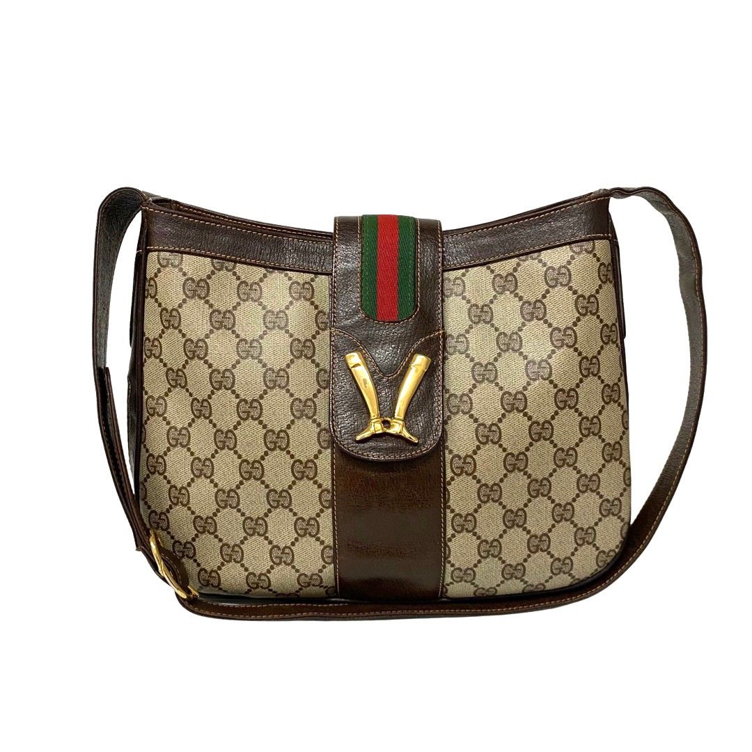 極 美品 GUCCI オールドグッチ グッチ ヴィンテージ シェリーライン 