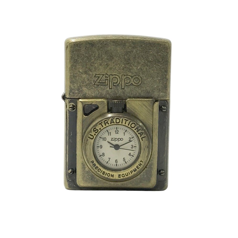 安い ZIPPO ジッポー 時計付きオイルライター ゴールド系 安い ZIPPO ジッポー 時計付きオイルライター ゴールド系