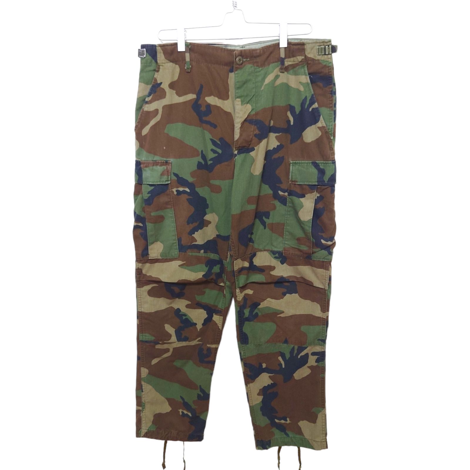 US ARMY】米軍 実物 80's ウッドランドカモ BDU カーゴパンツ S-590