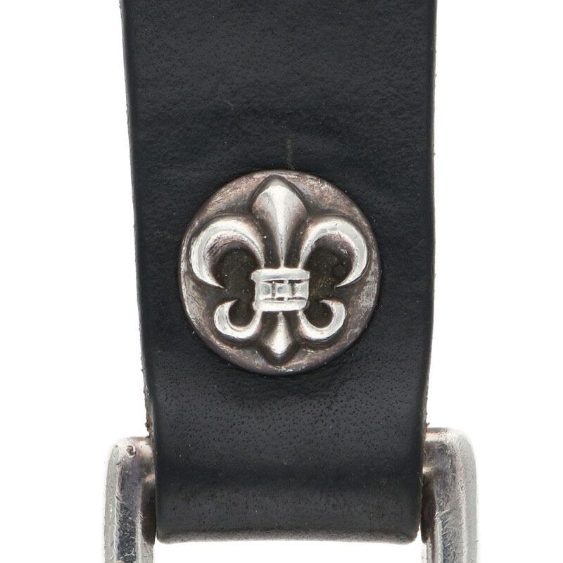 クロムハーツ BELT LOOP フレアボールボタンレザーベルトループ