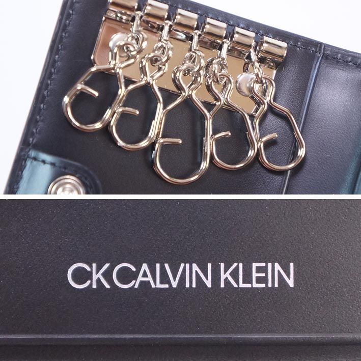 すい カルバンクライン キーケース CK エンボス 型押し 74284 新品