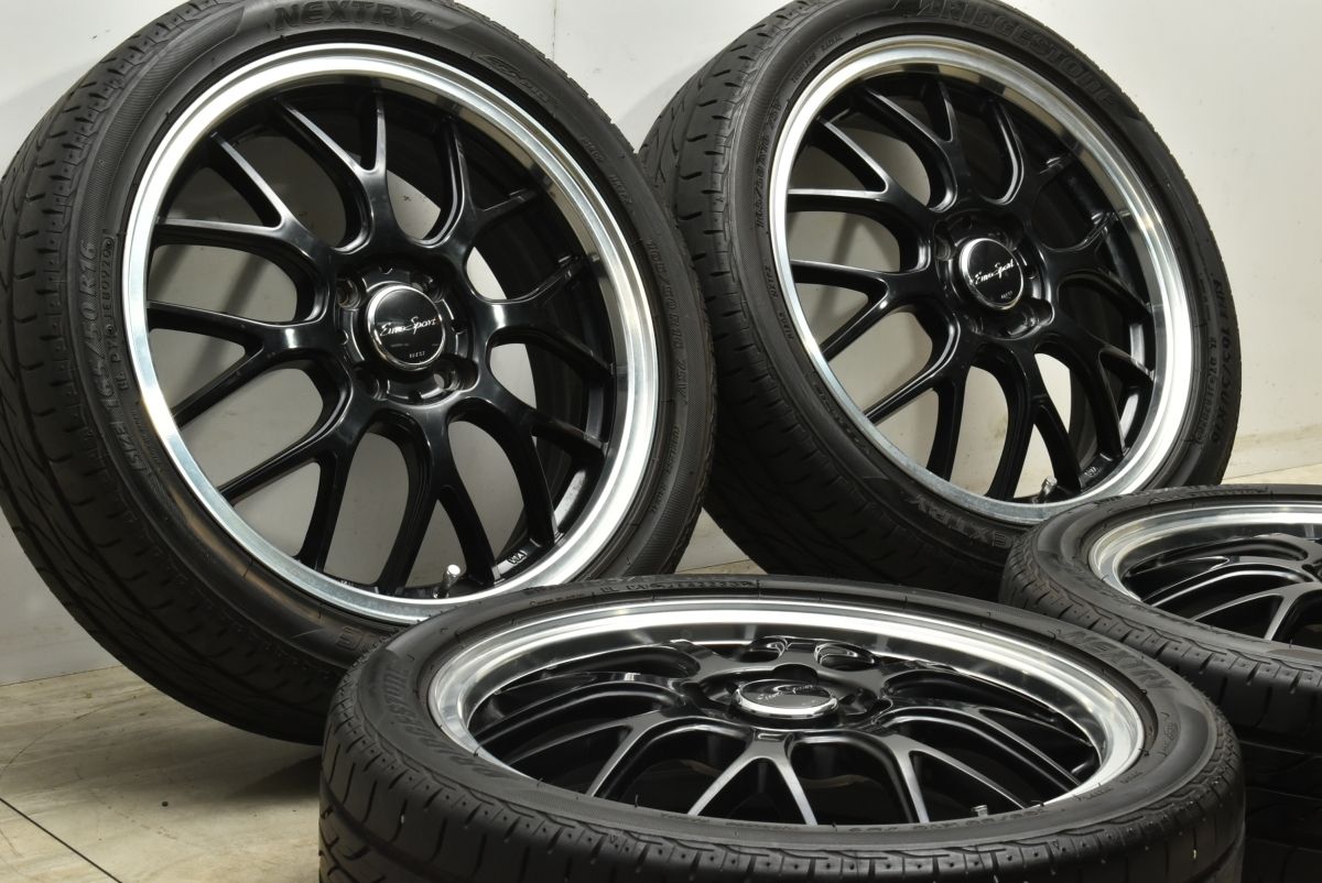 ユーロスポーツ 16in5J+45PCD100ブリヂストン　165/50R16 インチアップに】ユーロスポーツ16in5J+45PCD100ブリヂストンネクスト